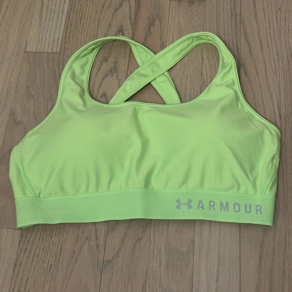 Under Armour Mid Crossback Sports Bra - Picture 2 of 7